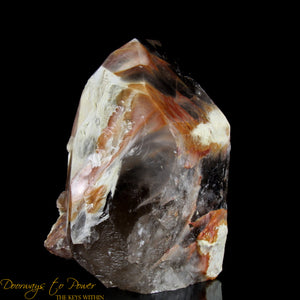 Angel Phantom Amphibole Quartz Crystal Point XL