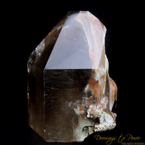 Angel Phantom Amphibole Quartz Crystal Point XL