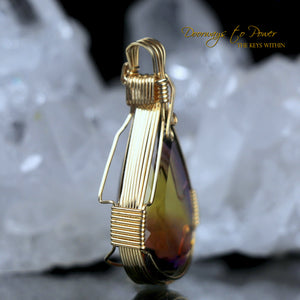 Ametrine Crystal Pendant 14k