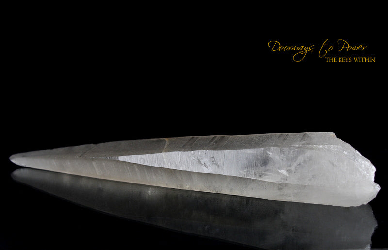 XL 9" Lemurian Seed Crystal Laser Wand 'Sword of Light'