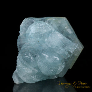 Aquamarine Dragon Crystal Carving