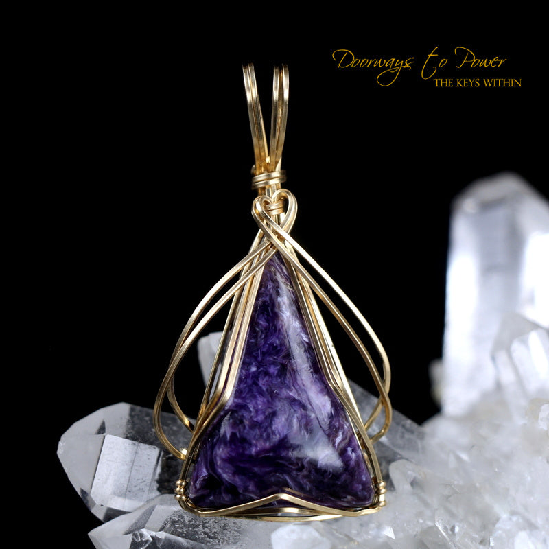 Charoite Crystal Pendant