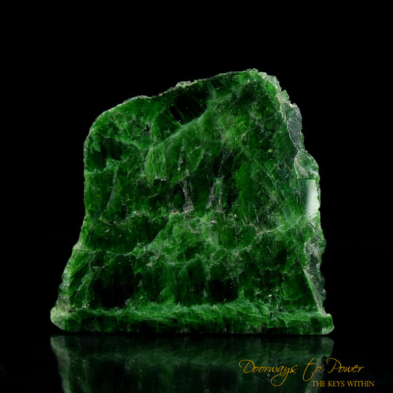 Chrome Diopside Crystal Altar Stone