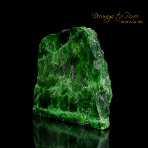 Chrome Diopside Crystal Altar Stone