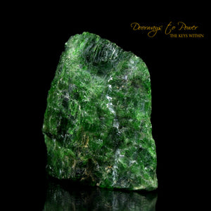 Chrome Diopside Crystal Altar Stone