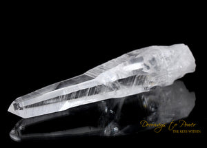 Colombian Lemurian Light Quartz Crystal Laser Wand