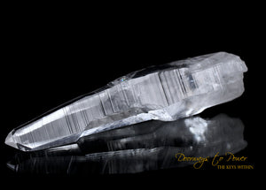 Colombian Lemurian Light Quartz Crystal Laser Wand