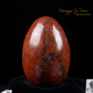 Crimson Cuprite Crystal EGG 'Bird of Light'