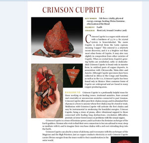 Crimson Cuprite Crystal Properties