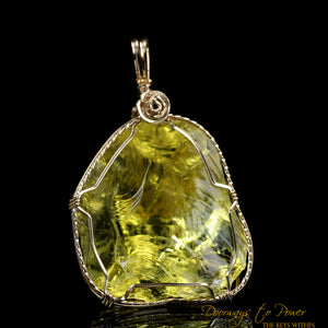 Dynamic Heliodor Andara Crystal Pendant 14k 'Divine Will'