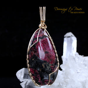 Eudialyte Crystal Pendant 14k