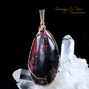 Eudialyte Crystal Pendant 14k