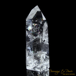 Exquisite Pure Clear Quartz Temple Heart Dow Master Crystal