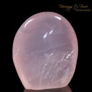 Gemmy Rose Quartz Crystal