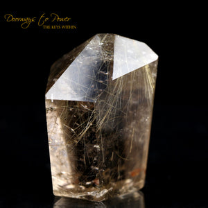 Golden Rutile 8 Sided Grounding Quartz Crystal 