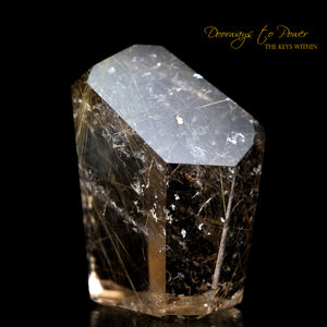 Golden Rutile 8 Sided Grounding Quartz Crystal 