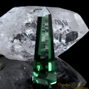 Green Obsidian Isis Crystal Point