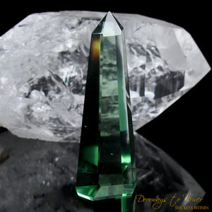 Green Obsidian Isis Crystal Point