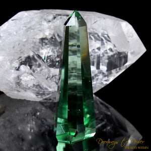 Green Obsidian Isis Crystal Point