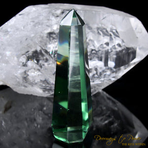 Green Obsidian Crystal Point