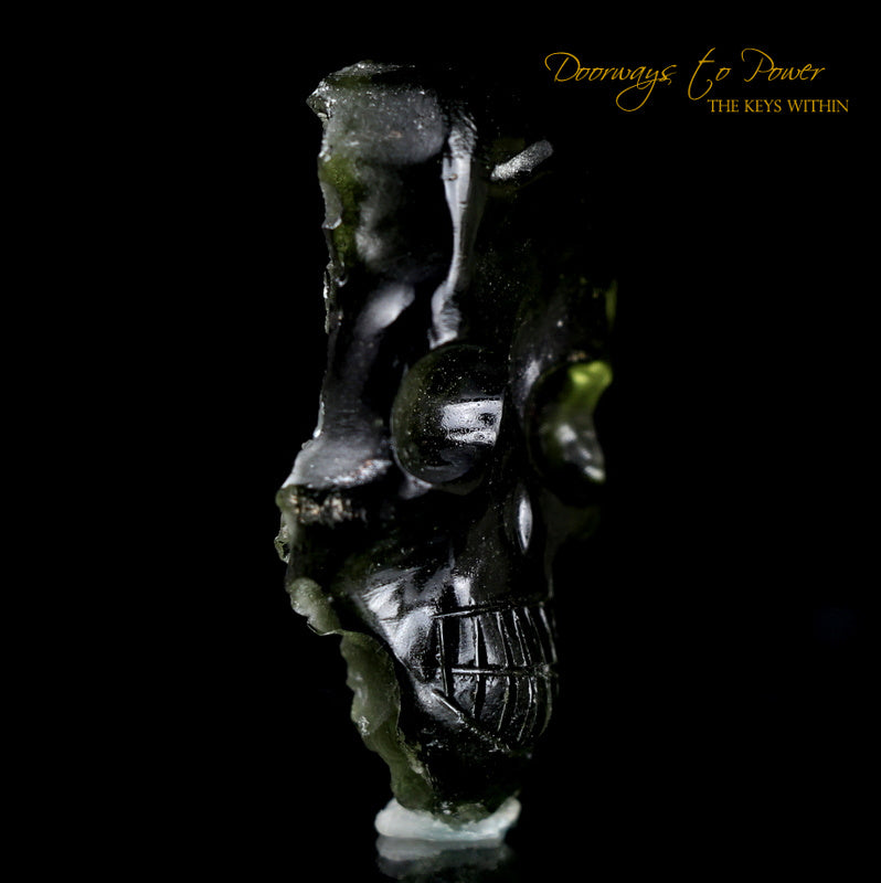 Moldavite Crystal Skull 'Xalira'