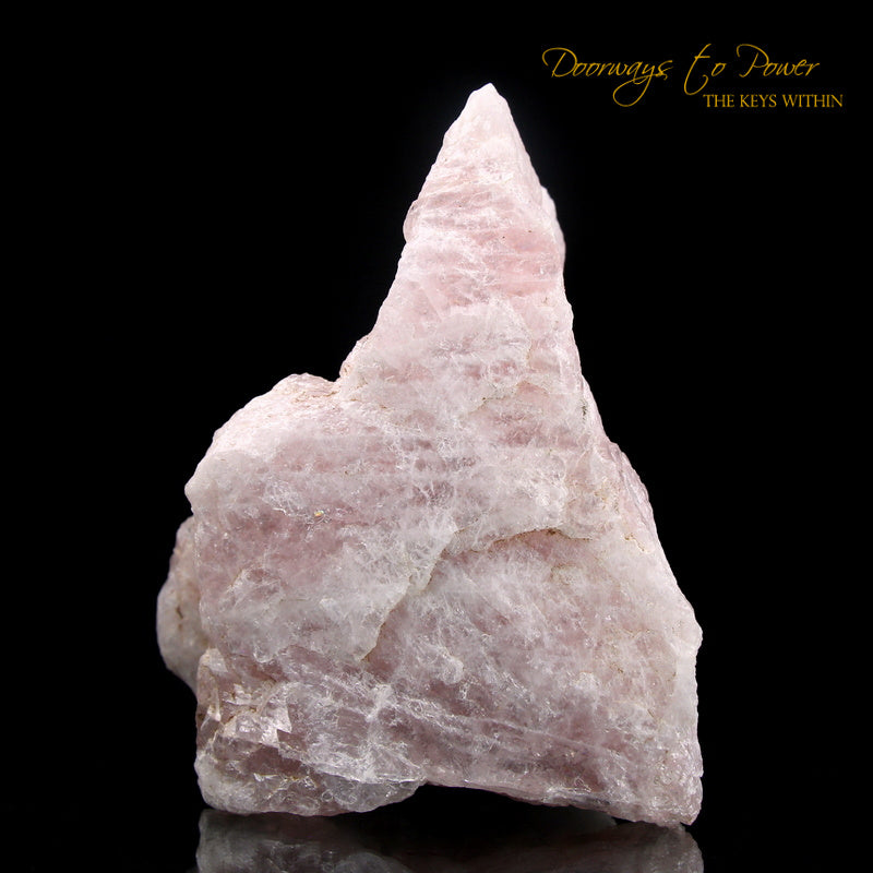 Natural Raw Pink Morganite Crystal Altar Stone