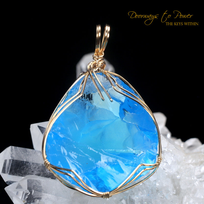 Oracle Eye Andara Crystal Pendant 14k