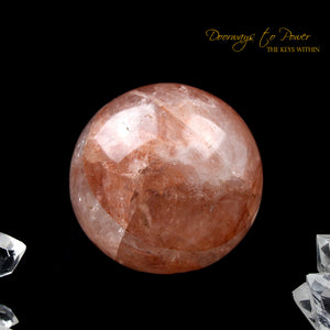 Pink Fire Azeztulite Crystal Sphere Azozeo Super Activated