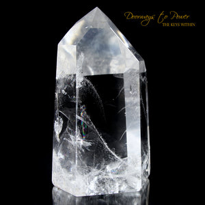 Large Polished Lemurian Light Phantom Quartz Master Crystal Point 