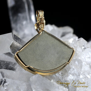 Pyrite Crystal Pendant 14k 1