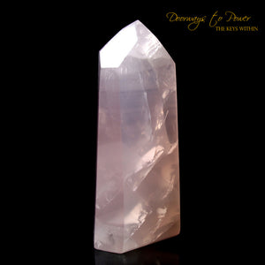 Rose Quartz Master Crystal Point 'Awakened Heart'