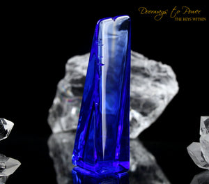 Siberian Blue Quartz Crystal Altar Stone