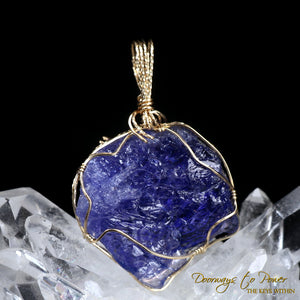 Tanzanite Dragon Crystal Pendant 14k 'Ultra Rare'