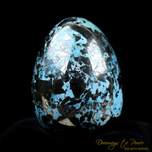 Turquoise Pyrite Crystal Egg
