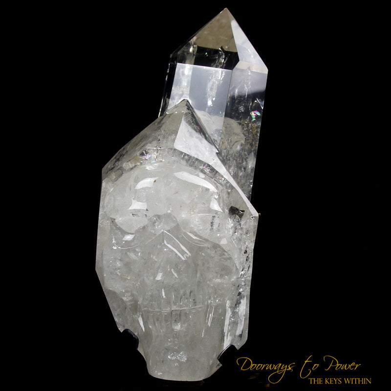 XL Clear Quartz Crystal GUARDIAN Skull Powerful 