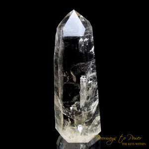 XL Golden Lemurian Quartz Crystal 9D Energy Gateway 'Believe & Breakthrough'