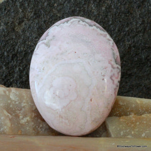 Rhodochrosite Palm Stone Crystal