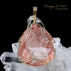 Venusian Pink Andara Crystal Pendant