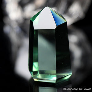 John of God Green Obsidian Casa Crystal Point 