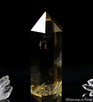 Citrine Quartz Crystal Generator Point 'Prosperity Goddess'