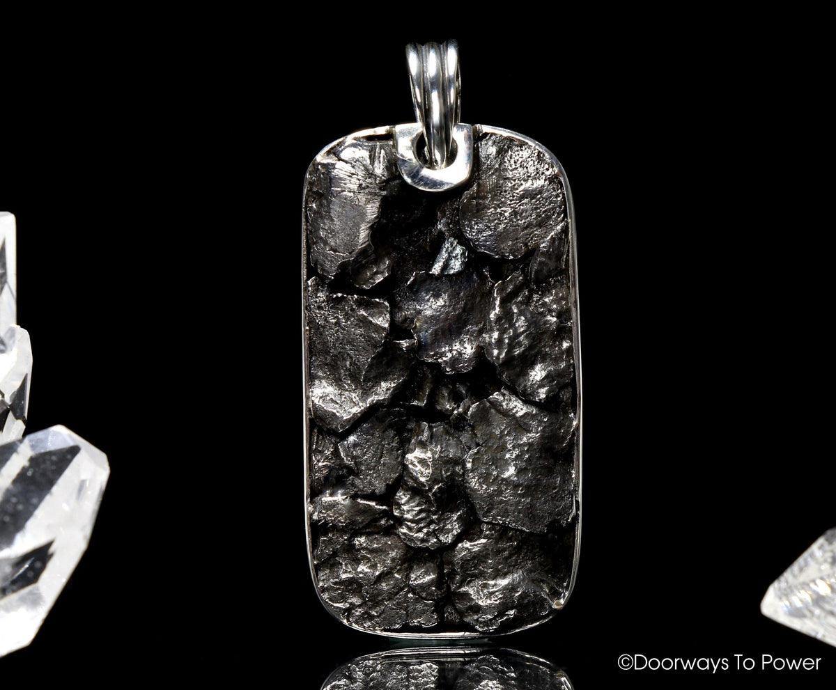 Campo del Cielo Meteorite Pendant 'Galactic Star Being' .925 SS ...