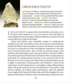 Libyan gold tektite properties