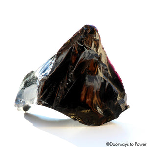 Iridium Black Monatomic Andara Crystal 'Christ Consciousness'