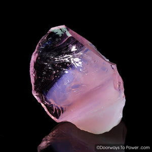 HGW Pink Monatomic Andara Crystal w/ Rainbows 'Heart of God Within'