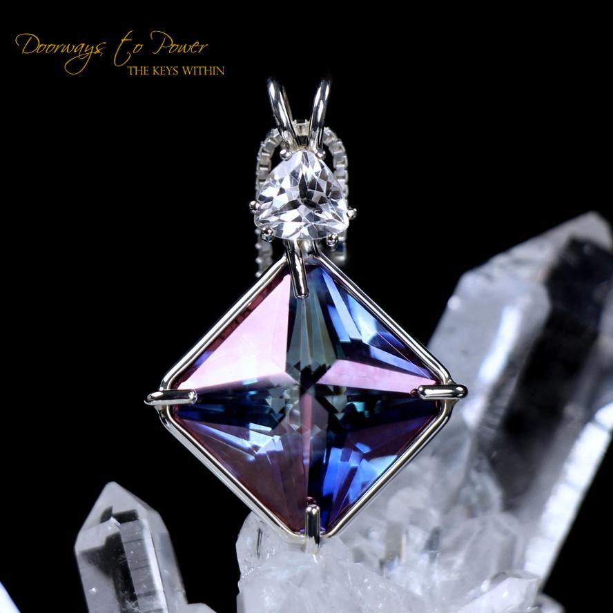 Tanzine Aura & Danburite Magician Stone Pendant