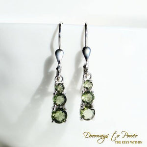 Moldavite Earrings