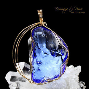 Majestic Elestial Starlight Sapphire Andara Crystal Pendant 