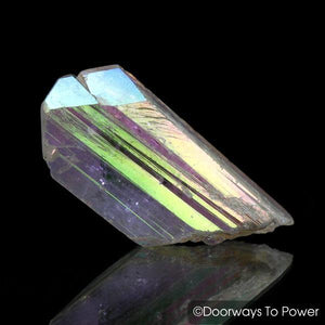 Angel Aura Danburite Twin Quartz Crystal Synergy 12 Stone