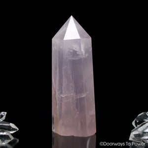 John of God Blessed Rose Quartz Generator Crystal Point