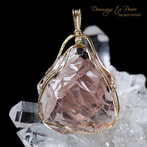 14k Gold Andara Pendant Venusian Pink 